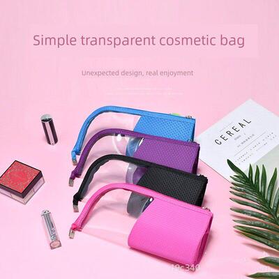 Makeup Bag Brush Holder Pencil Case Zipper Closure Stand-up