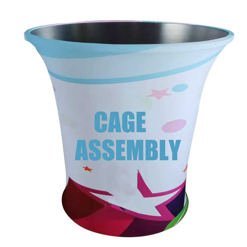 液压升降展示台折叠灯箱移动展示架外贸促销试吃台快幕秀前台桌子