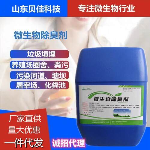 微生物除臭剂养殖场化粪池垃圾场工业污水喷淋塔过滤水箱除臭菌种