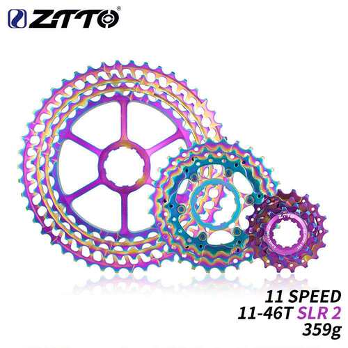 ZTTOCNC飞轮11速自行车飞轮11-46T 彩色自行车飞轮竞速版拓展飞轮