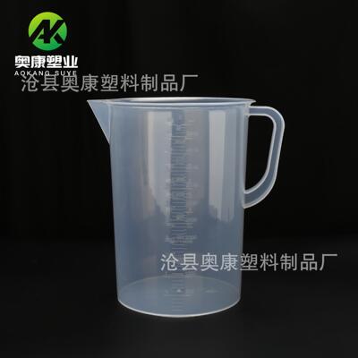 厂家现货大容量塑料量杯5000ml毫升液体量杯PP量杯带刻度调漆杯