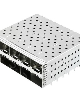 WHSFP15725F005 SFP+ CAGE 2×5压接式白铜弹片式 镀金30U 连接器