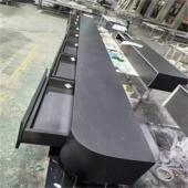 2025轻奢黑高级感岩板电视柜茶几客厅海棠角落地意式 极简地台地柜