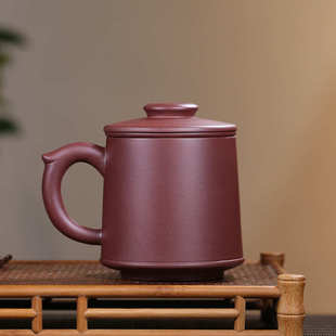 紫来顺手工紫砂杯水杯办公过滤泡茶杯茶具礼品logo批发22011