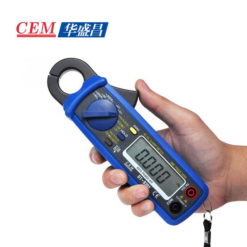 C口EM表DT-970交2直流钳型数显式小DT-9702钳钳形表高精度