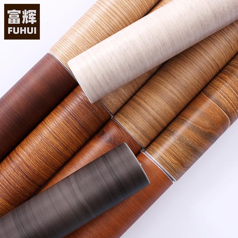 特厚韩版PVC木纹贴纸自粘墙纸家具翻新贴膜酒店工程韩华波音软片