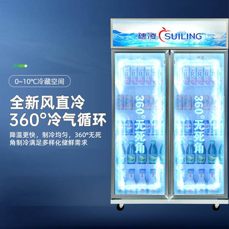 穗凌冰柜商用立式冷藏展示柜双门饮料柜水果保鲜冰箱三门啤酒冷柜