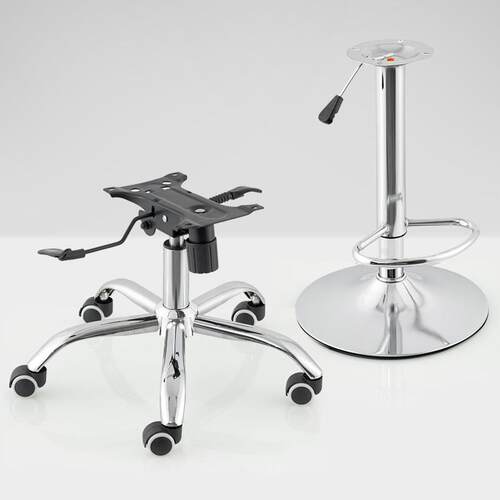 加厚电脑办公椅旋转升降椅五金配件钢底座三脚架椅配件脚