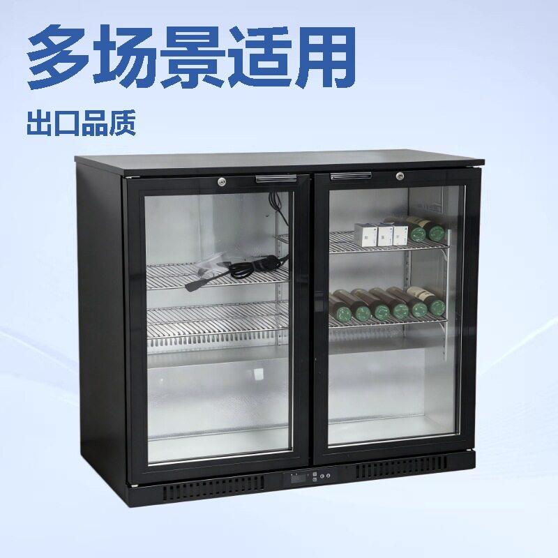 吧台展示柜外贸出口酒吧酒店商超食堂商用双门饮料展示柜