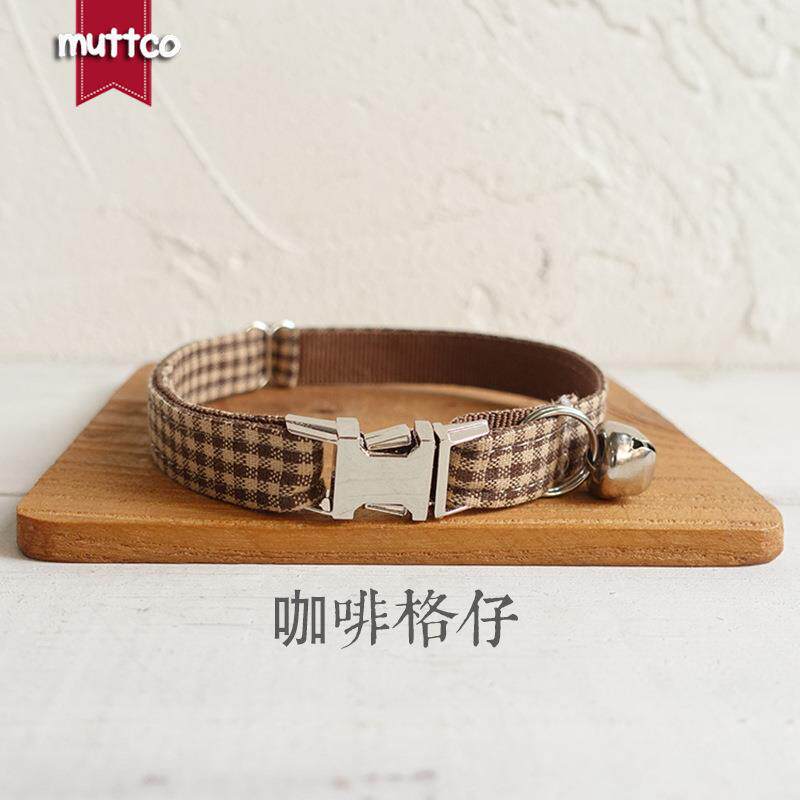 MUTTCO厂家直销猫项圈 自主设计带铃铛宠物颈圈 外贸UCC-072