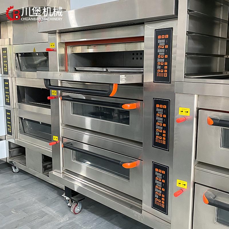 柏川面包店烤箱密封烘焙设备多功能烤箱商用披萨蛋糕月饼组合烤炉