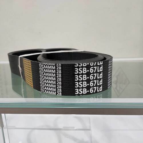 洋马1180收割机主离合器三J带3Sb67/3Hb1730灰色标签齿状氯丁橡胶