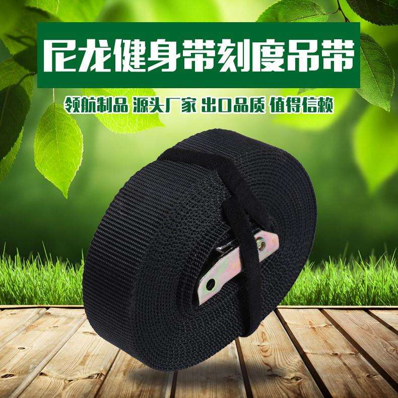 【供应】家用健身吊环拉手吊带带刻度可调节吊带织带尼龙吊带拉伸