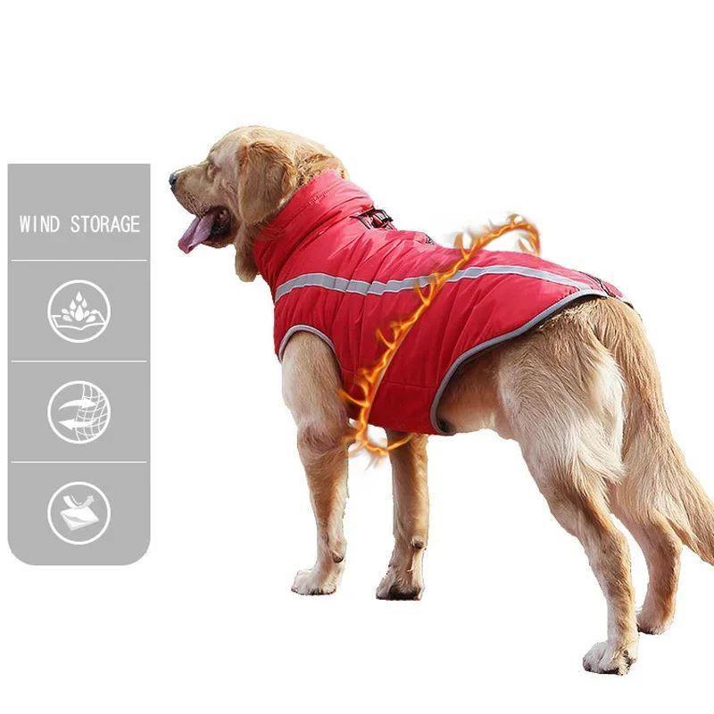 Waterproof Dog Clothes for Large Dogs Winter Warm Big Dog Ja