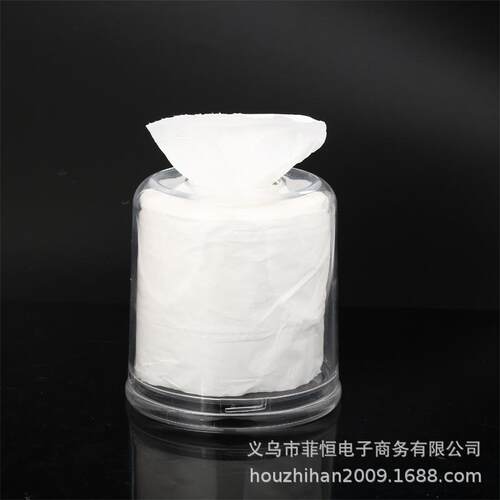 厂家透明塑料 圆筒形创意特价纸巾抽盒 车用抽纸盒现货塑料盒