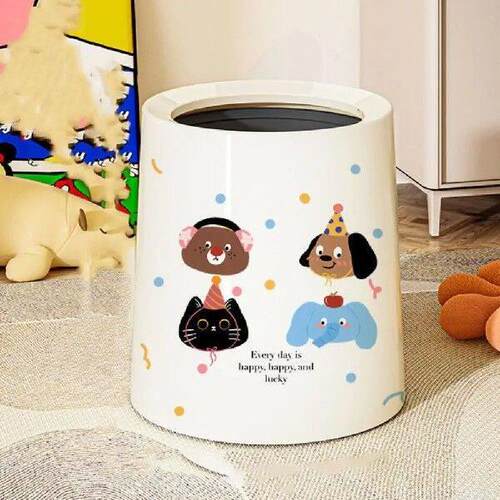 Storage Organizer Plastic Garbage Bin Creative Cartoon