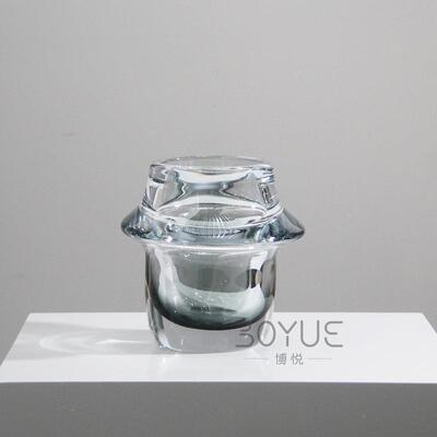 现代厅简约间风样面板玄关书房餐茶几桌面台棕色琉璃玻璃XY77098