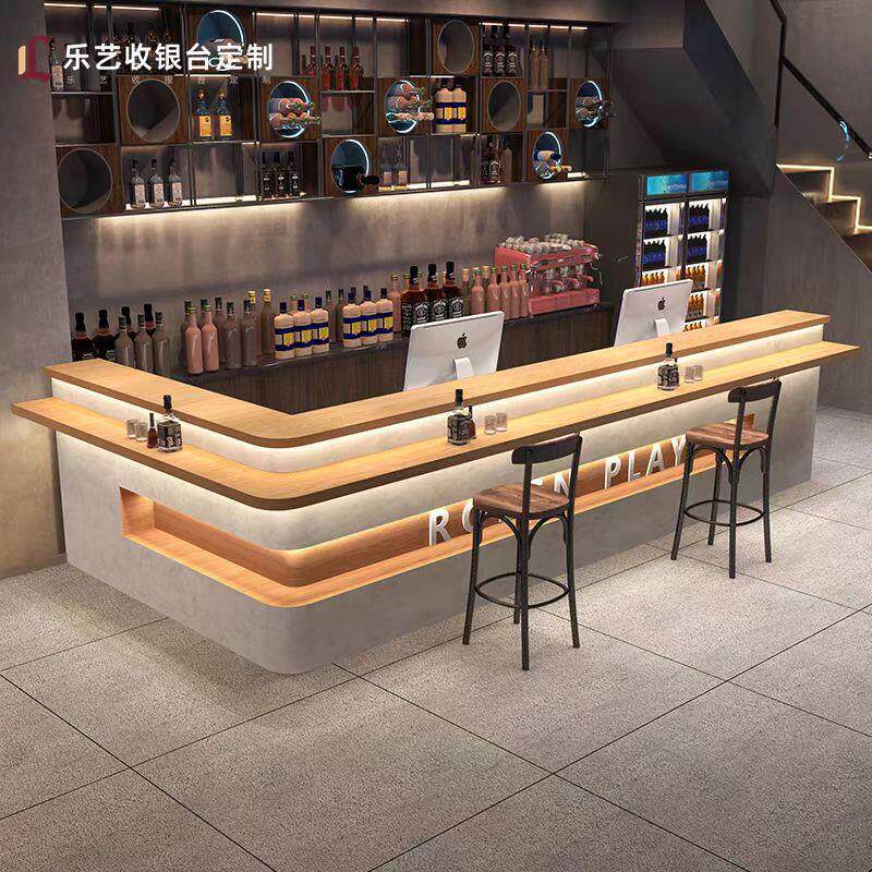 工业风酒吧吧台桌咖啡厅烧烤店清吧酒馆前台接待台收银台吧台