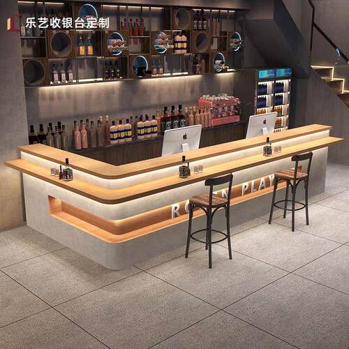 工业风酒吧吧台桌咖啡厅烧烤店清吧酒馆前台接待台收银台吧台