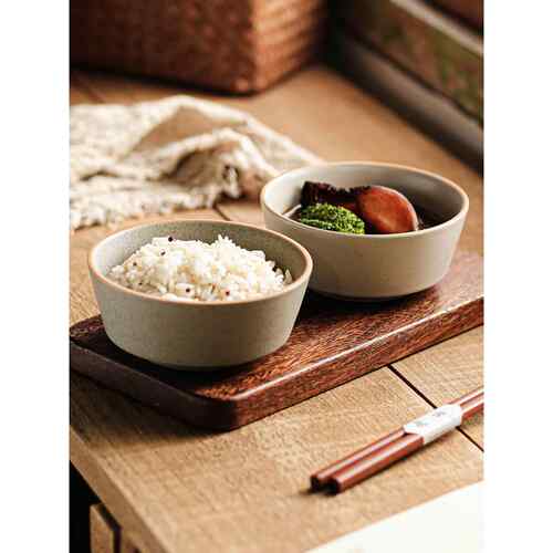 碗家用新款米饭碗覆古粗陶碗4寸5饭碗日式汤碗调料碗小碗陶瓷餐具