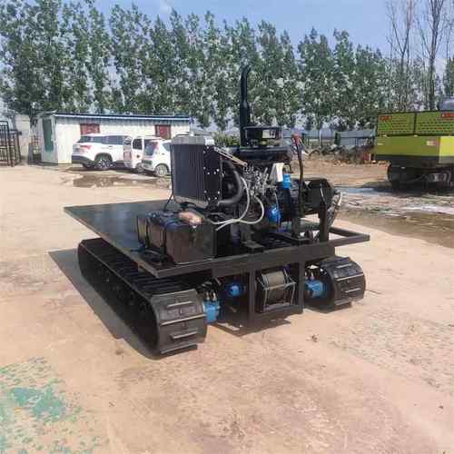 柴油液压遥控履带底盘厂家 改装机械履带行走总成 水下履带机器人