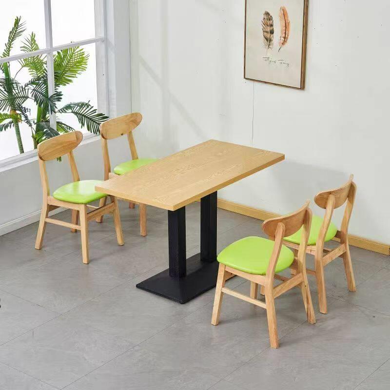 商用实木餐厅快餐小吃麻辣烫饭店面馆连锁店餐饮卡座沙发桌椅组合