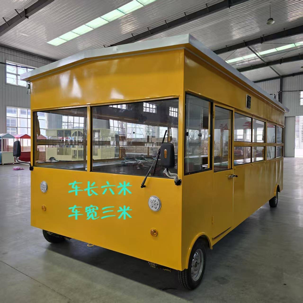 大型电动多功能餐车流动创业店车