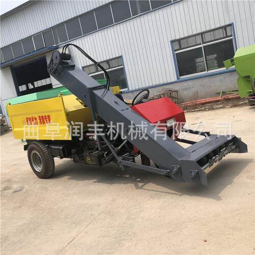 羊场粪便收集车 链条刮板牛场清粪车 粪污自动养殖清理机