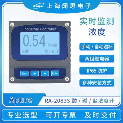 酸碱浓度计RA-2083S工业污水酸碱盐监测仪在线浓度分析仪