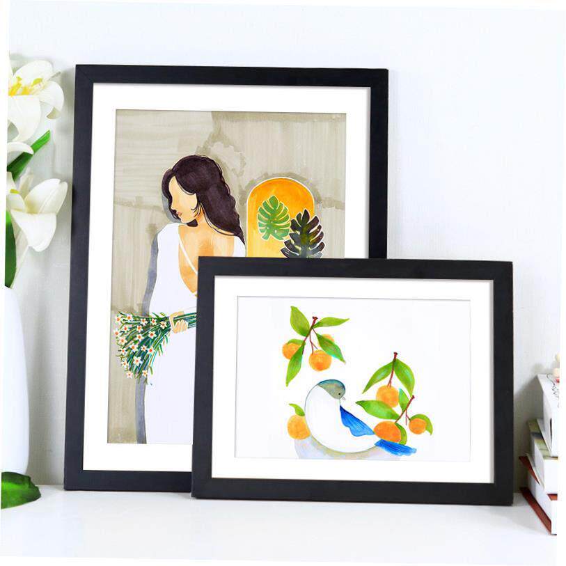 Nordic simple wooden photo frame square picture frames 相框图片