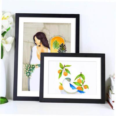 Nordic simple wooden photo frame square picture frames 相框