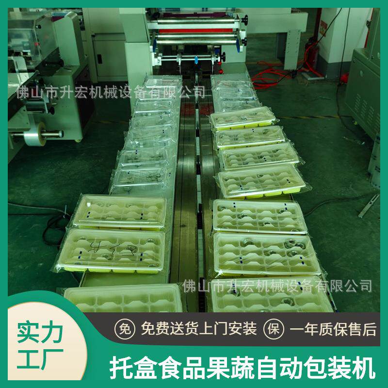 托盒包装机食品托盒包装机蔬菜托盒包装设备冷冻食品枕式包装机