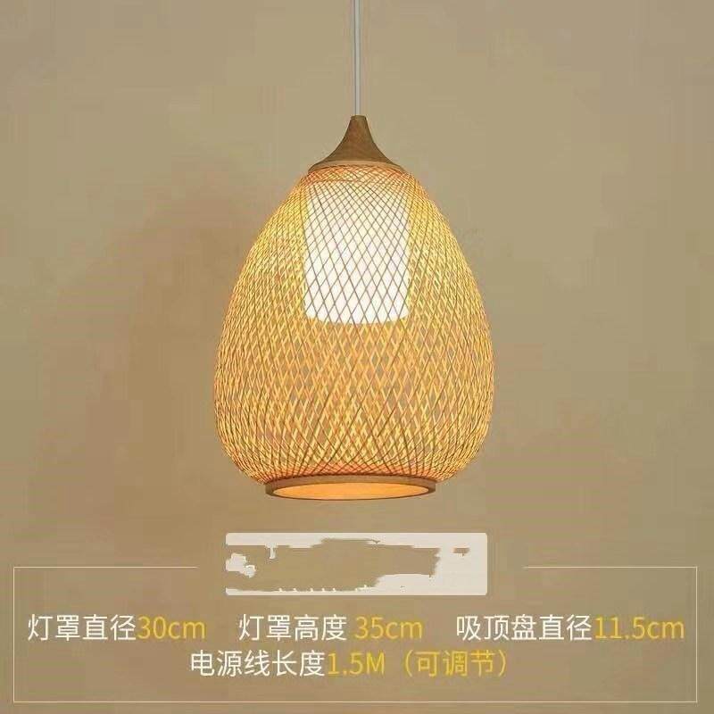 竹艺竹编吊灯火锅店餐厅灯笼竹子灯具工程竹艺藤艺蔑编织吊灯