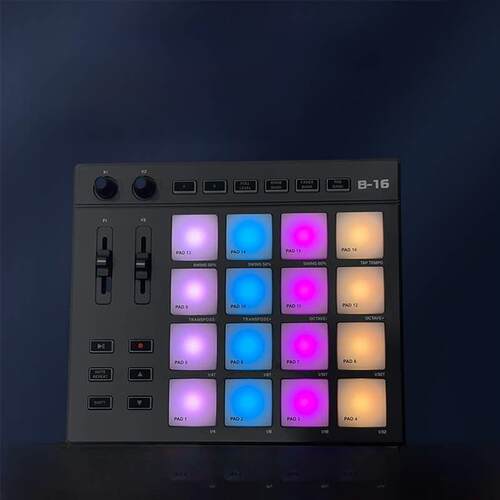 彩色便携式蓝牙迷你迷笛键盘初学者B16 Pad数字编曲音乐电子音乐