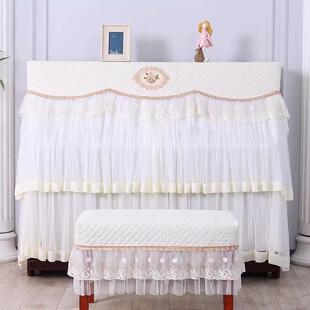 琴防尘罩丝轻奢现代防尘盖布高大端气电钢琴凳套ATK钢罩家用蕾琴