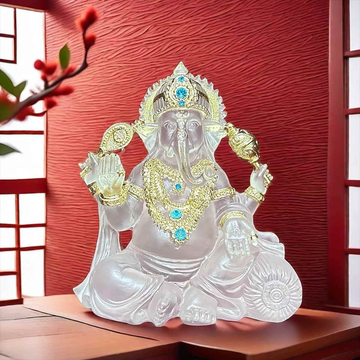 象神印度象鼻财神佛像水琉璃摆件贴金箔泰式树脂大箱跨境货源招财