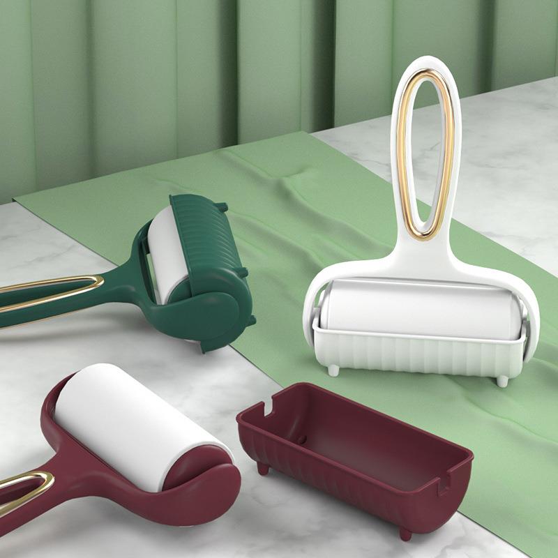 厂家直销层粘尘纸除毛器滚筒粘毛器便携可撕式沾毛滚衣服除尘刷