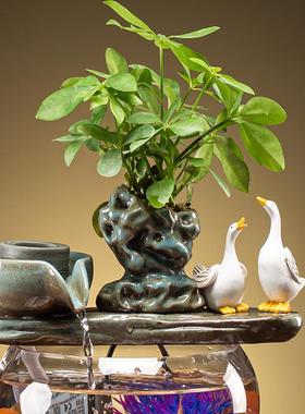 自动循环流水鱼缸增氧摆件养鱼盆喷泉瀑布室内家用加湿招财流水器