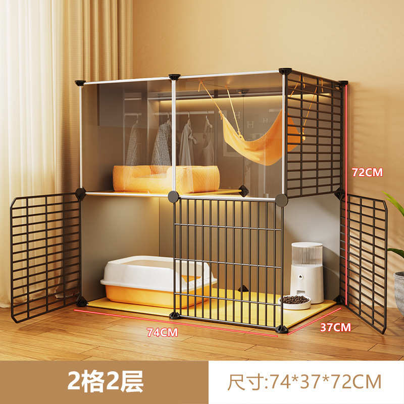 笼子猫屋灰色猫小户型透舍盆砂家用猫猫猫窝主架爬猫咪别墅猫家用