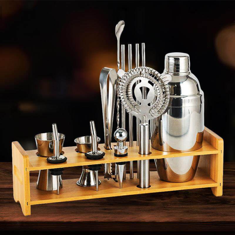 不锈钢调酒套装酒吧鸡尾酒基酒器杯家用工具全套调的工具基酒套装