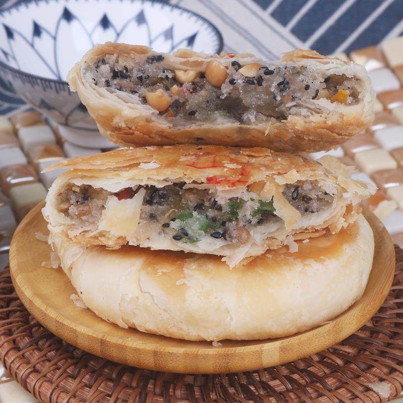 五仁月饼百果酥皮酥饼手工现做老式中秋糕点传统散装台州温岭特产