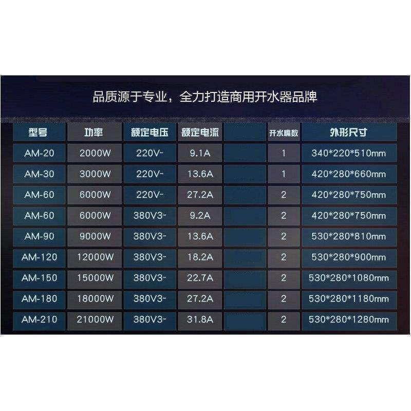 全自动电热开水器不锈钢3KW商用台式开水炉机开水桶28L