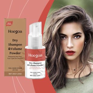 HOEGOA No-Rinse Dry Shampoo Spray Gently Cares for Frizzy an