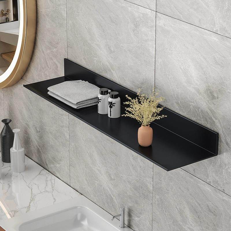 铝合金墙上置物架客厅厨房书房收纳层架酒架展示架一字层板免打孔