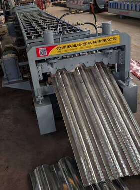 免浇筑承重板1025楼层板成型机彩钢瓦钢结构隔层750楼承板压瓦机