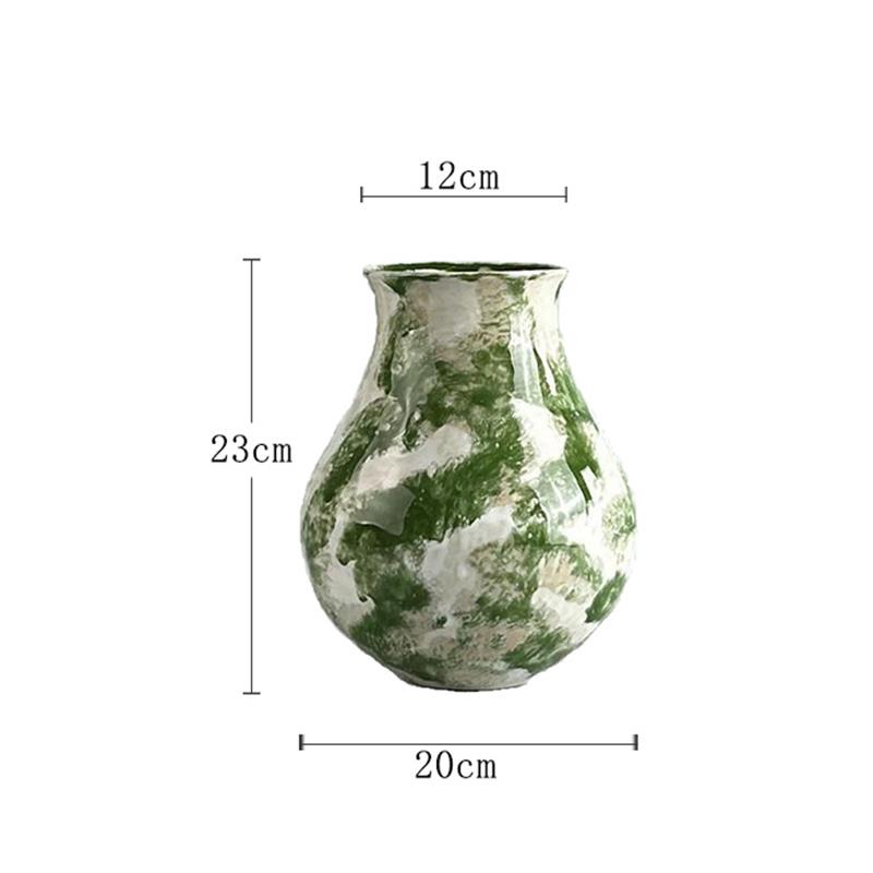 高档景德镇色新中潮式可水培养花瓶国绿客厅插花摆件鲜花瓶瓶陶瓷