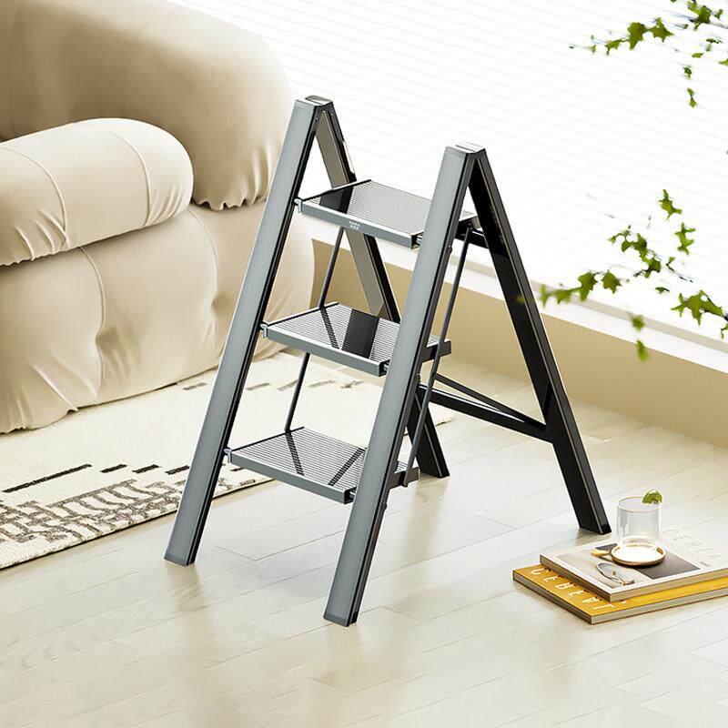 格美居多功能家用梯子折叠加厚铝合金人字梯花架梯凳三步置物马凳
