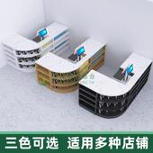 简约现代木收银文台便017 1利店具店吧台零食小店型转角组合柜台