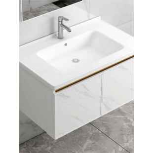 悬挂墙式洗手盆卫生间陶瓷一体浴室洗脸盆柜组合洗漱台面池小户型