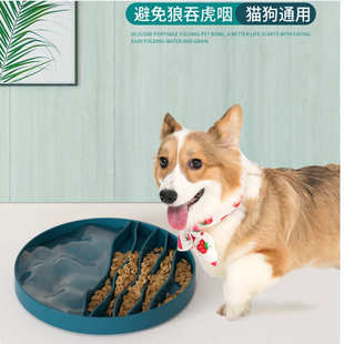 舔食喂食防硅胶防食噎慢猫垫 缓狗水盘食宠物垫二合一喂跨境噎新款